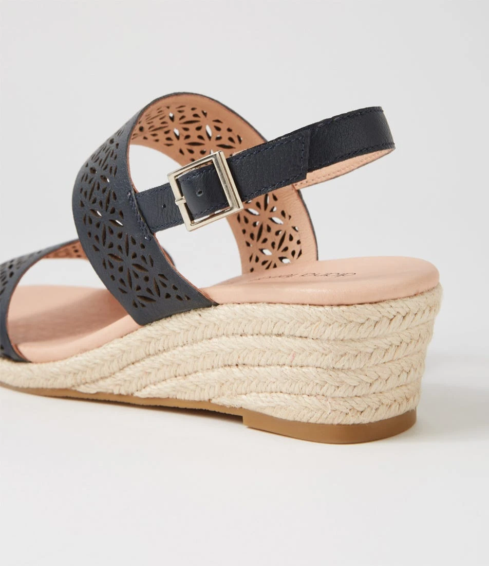 Hibachi Navy Leather Sandals 7 Hibachi Navy Leather Sandals - Image 5