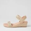 Heline Cream Pearl Rope Elastic Espadrilles -Lynx Shoes Shop DF13200XCU29 2