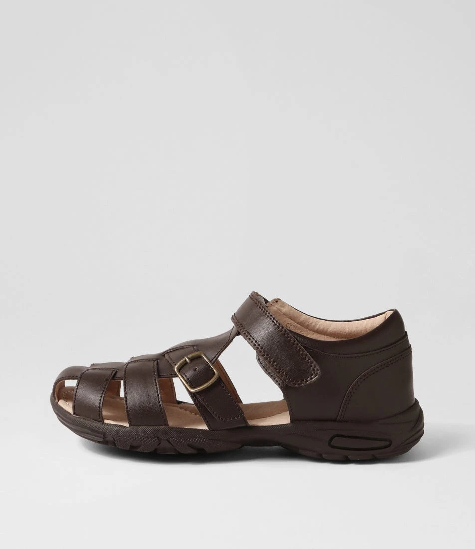 Taylor Jnr Brown Leather Sandals 3 Taylor Jnr Brown Leather Sandals