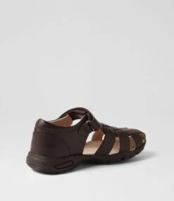 Taylor Jnr Brown Leather Sandals 9 Taylor Jnr Brown Leather Sandals -Lynx Shoes Shop FI10001BROLE 4