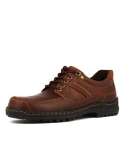 Hush Puppies Albatross Brown Leather -Lynx Shoes Shop HP10091BROLE 1