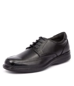 Hush Puppies Torpedo Black Leather -Lynx Shoes Shop HP10094BLALE 1