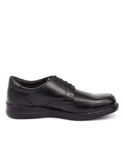 Hush Puppies Torpedo Black Leather -Lynx Shoes Shop HP10094BLALE 4