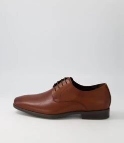 Hush Puppies Nero Tan Leather Flat Shoes