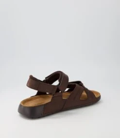 Hush Puppies Hems Brown Oil Leather Sandals 9 Hush Puppies Hems Brown Oil Leather Sandals -Lynx Shoes Shop HP10287BROAM 4