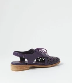 Quibblet Eggplant Flat Shoes -Lynx Shoes Shop IL10204I41SM 4