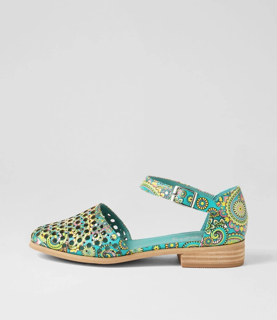 Quotes Green Paisley Flat Shoes 3 Quotes Green Paisley Flat Shoes