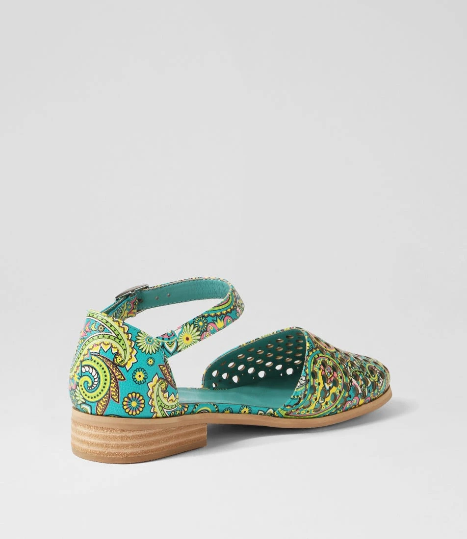 Quotes Green Paisley Flat Shoes 5 Quotes Green Paisley Flat Shoes - Image 3