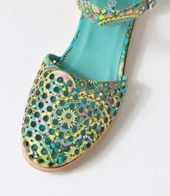 Quotes Green Paisley Flat Shoes 10 Quotes Green Paisley Flat Shoes -Lynx Shoes Shop IL10207HD2SM 5