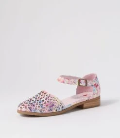 Quotes Fuchsia Tulip Flat Shoes -Lynx Shoes Shop IL10207P1ISM 3