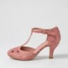 Marie Pink Geo Heels 1 Marie Pink Geo Heels -Lynx Shoes Shop IL10297P1KSM 2
