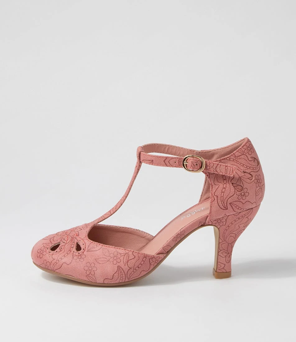 Marie Pink Geo Heels 3 Marie Pink Geo Heels