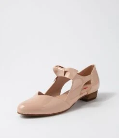 Estella Nude Patent Pu Flat Shoes -Lynx Shoes Shop IL10332NDUUU 3
