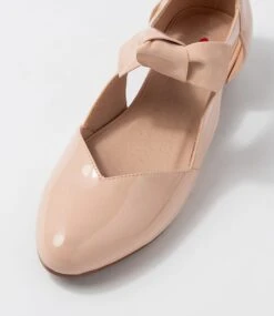 Estella Nude Patent Pu Flat Shoes -Lynx Shoes Shop IL10332NDUUU 5