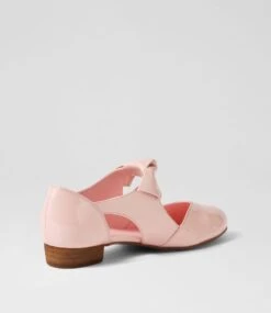 Estella Powder Pink Patent Pu Flat Shoes -Lynx Shoes Shop IL10332QCWUU 4