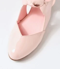 Estella Powder Pink Patent Pu Flat Shoes -Lynx Shoes Shop IL10332QCWUU 5