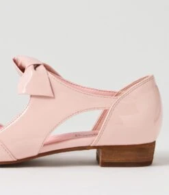 Estella Powder Pink Patent Pu Flat Shoes -Lynx Shoes Shop IL10332QCWUU 6