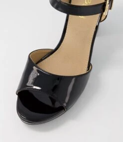 Bountys Black Patent Pu Sandals -Lynx Shoes Shop IL10393BLAUU 5