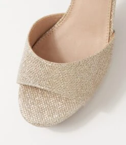 Bountys Pale Gold Glitter Sandals 10 Bountys Pale Gold Glitter Sandals -Lynx Shoes Shop IL10393F3948 5