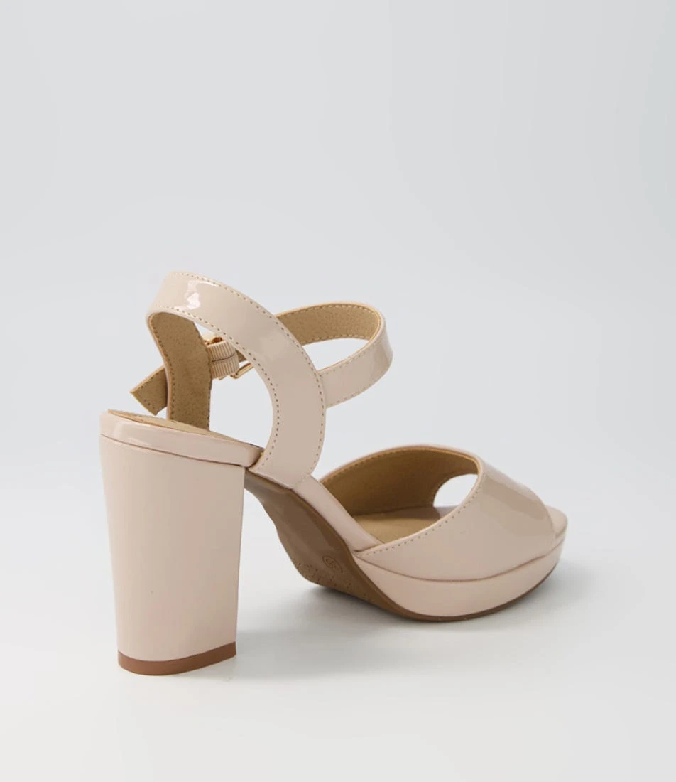 Bountys Nude Patent Pu Sandals 5 Bountys Nude Patent Pu Sandals - Image 3