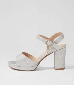 Bountys Silver Glitter Sandals