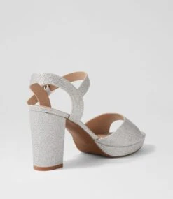 Bountys Silver Glitter Sandals -Lynx Shoes Shop IL10393SIL48 4