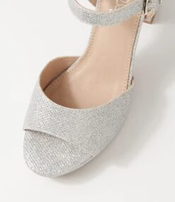 Bountys Silver Glitter Sandals -Lynx Shoes Shop IL10393SIL48 5