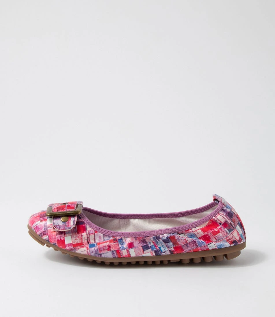 Cory Red Blue Multi Ballet Flats 3 Cory Red Blue Multi Ballet Flats