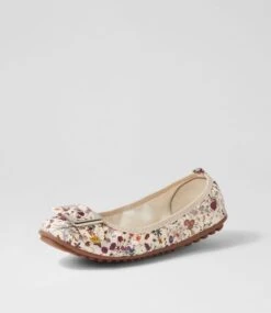 Cory Beige Blossomy Ballet Flats 8 Cory Beige Blossomy Ballet Flats -Lynx Shoes Shop IL10650KXQSM 3