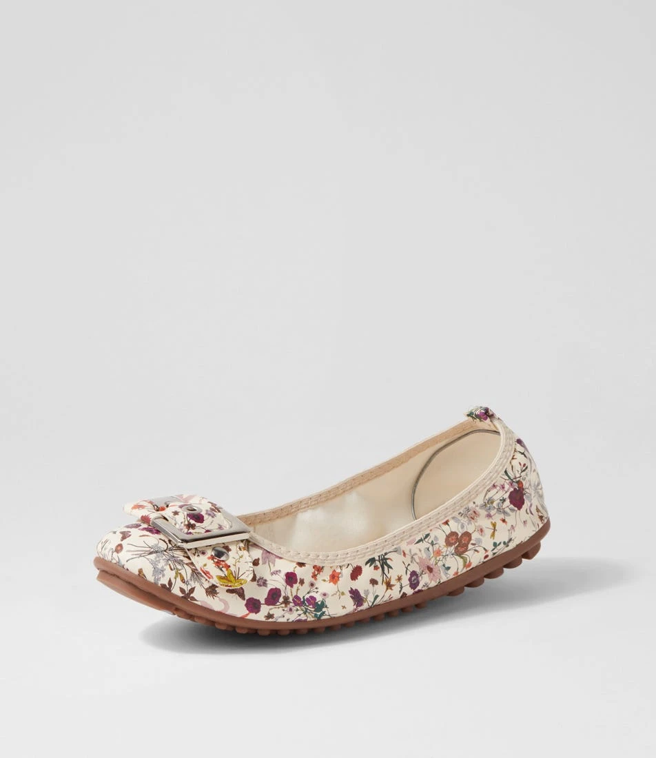 Cory Beige Blossomy Ballet Flats 4 Cory Beige Blossomy Ballet Flats - Image 2