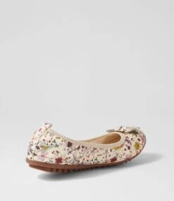 Cory Beige Blossomy Ballet Flats 9 Cory Beige Blossomy Ballet Flats -Lynx Shoes Shop IL10650KXQSM 4