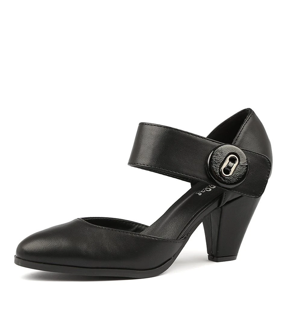 Cyndias Black Black Smooth Patent 4 Cyndias Black Black Smooth Patent - Image 2