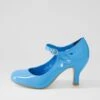 Mendy Aqua Patent Mary Jane Heels -Lynx Shoes Shop IL10673D00UU 2