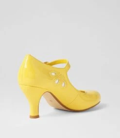 Mendy Lemon Patent Pu Mary Jane Heels -Lynx Shoes Shop IL10673Y25UU 4