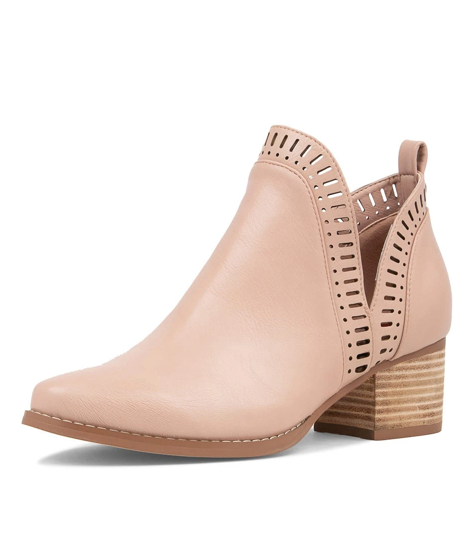 Lissamo Warm Rose Smooth Ankle Boots 4 Lissamo Warm Rose Smooth Ankle Boots - Image 2