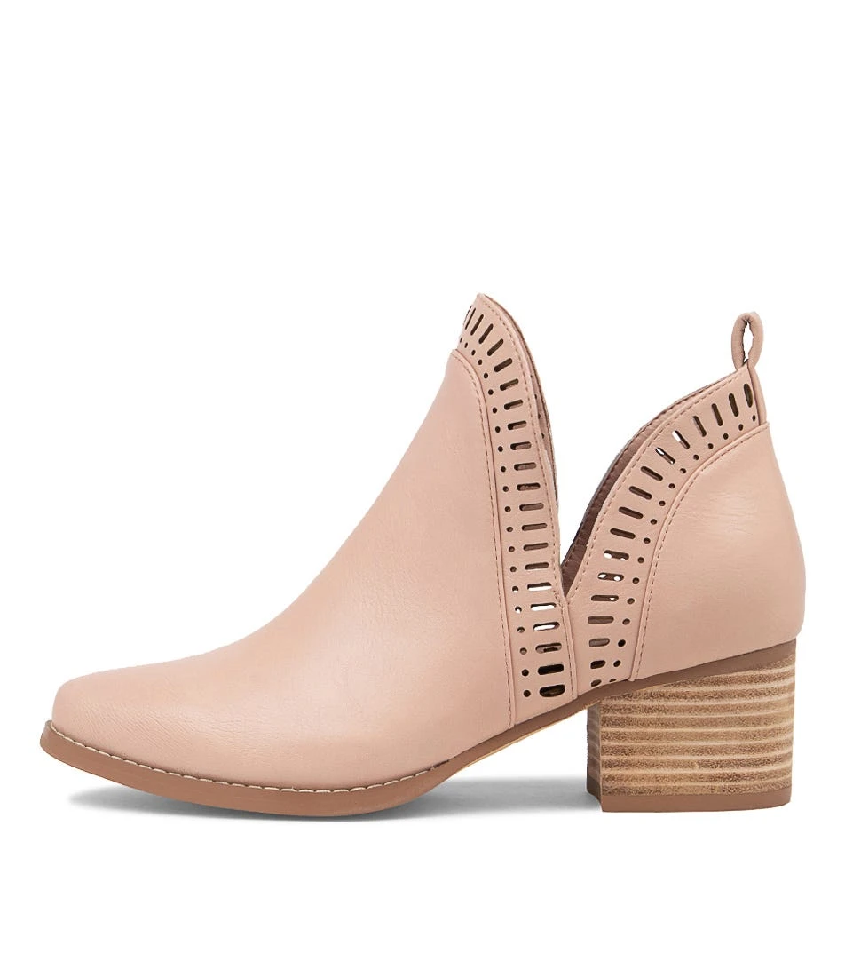 Lissamo Warm Rose Smooth Ankle Boots 3 Lissamo Warm Rose Smooth Ankle Boots