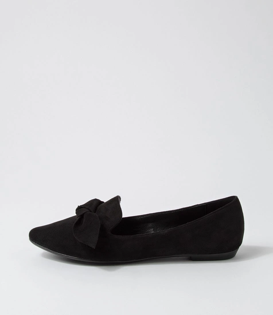 Bowen Black Microsuede Ballet Flats 3 Bowen Black Microsuede Ballet Flats