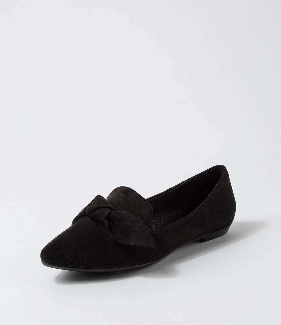 Bowen Black Microsuede Ballet Flats 4 Bowen Black Microsuede Ballet Flats - Image 2