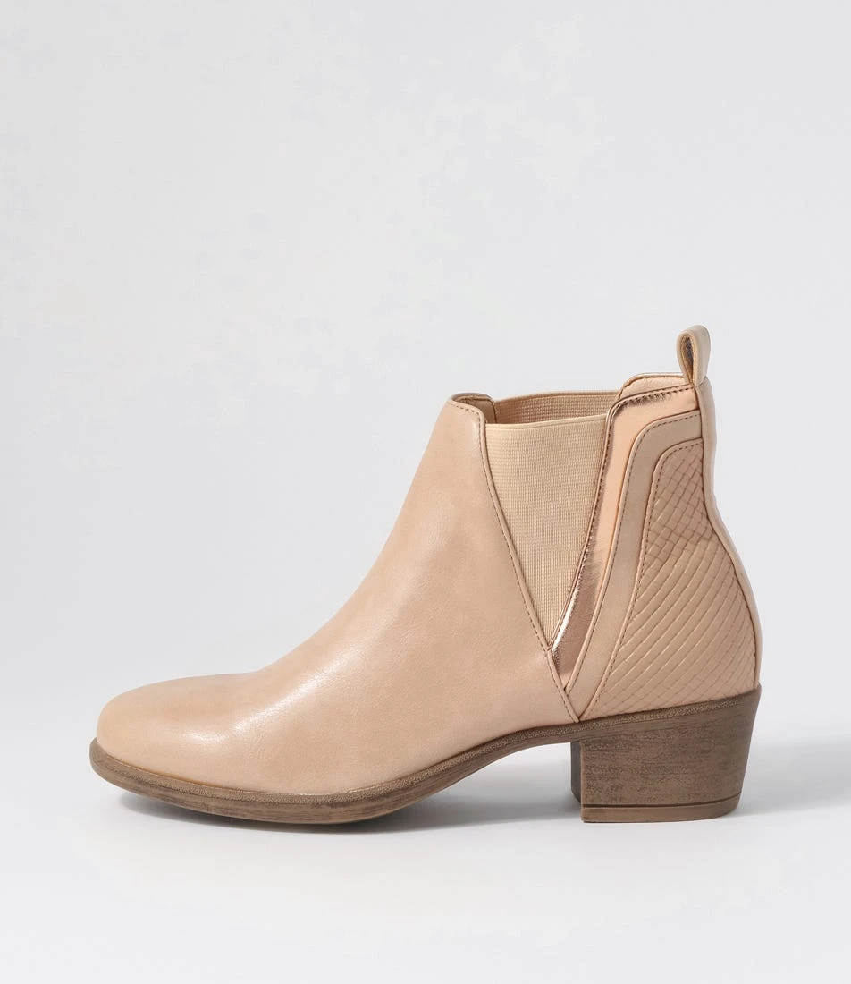 Adorlee Latte Multi Ankle Boots 3 Adorlee Latte Multi Ankle Boots