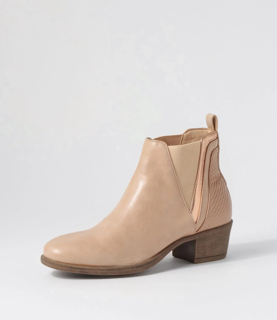 Adorlee Latte Multi Ankle Boots 4 Adorlee Latte Multi Ankle Boots - Image 2