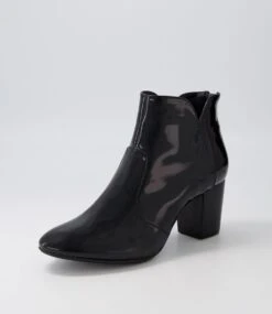 Mahlon Black Patent Pu Ankle Boots 8 Mahlon Black Patent Pu Ankle Boots -Lynx Shoes Shop IL11019BLAUU 3