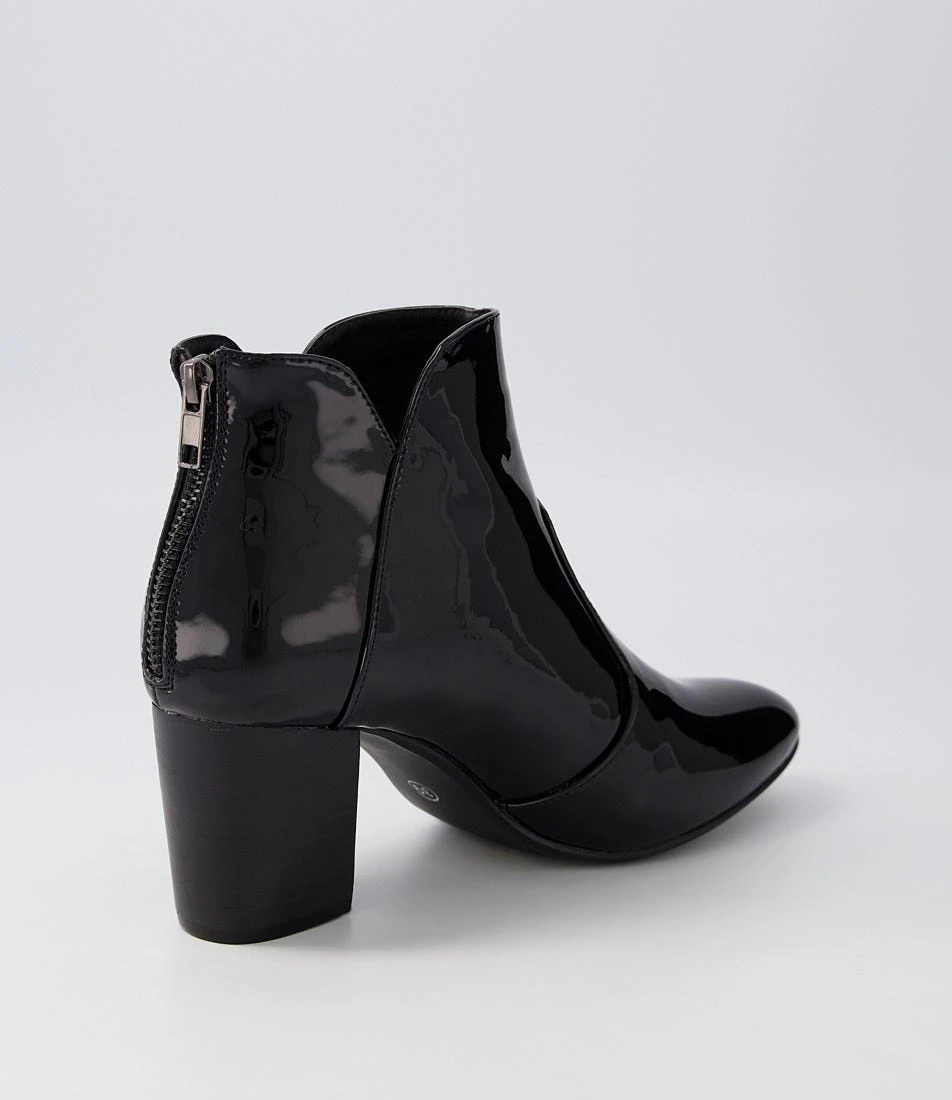 Mahlon Black Patent Pu Ankle Boots 5 Mahlon Black Patent Pu Ankle Boots - Image 3