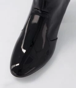 Mahlon Black Patent Pu Ankle Boots 10 Mahlon Black Patent Pu Ankle Boots -Lynx Shoes Shop IL11019BLAUU 5