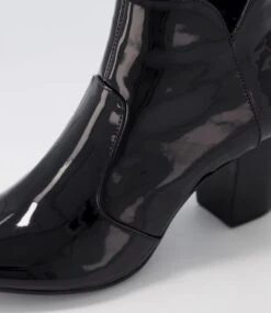 Mahlon Black Patent Pu Ankle Boots 11 Mahlon Black Patent Pu Ankle Boots -Lynx Shoes Shop IL11019BLAUU 6