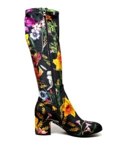 Neolas Black Lily Stretch Velvet 10 Neolas Black Lily Stretch Velvet -Lynx Shoes Shop IL11029B3XKA 5