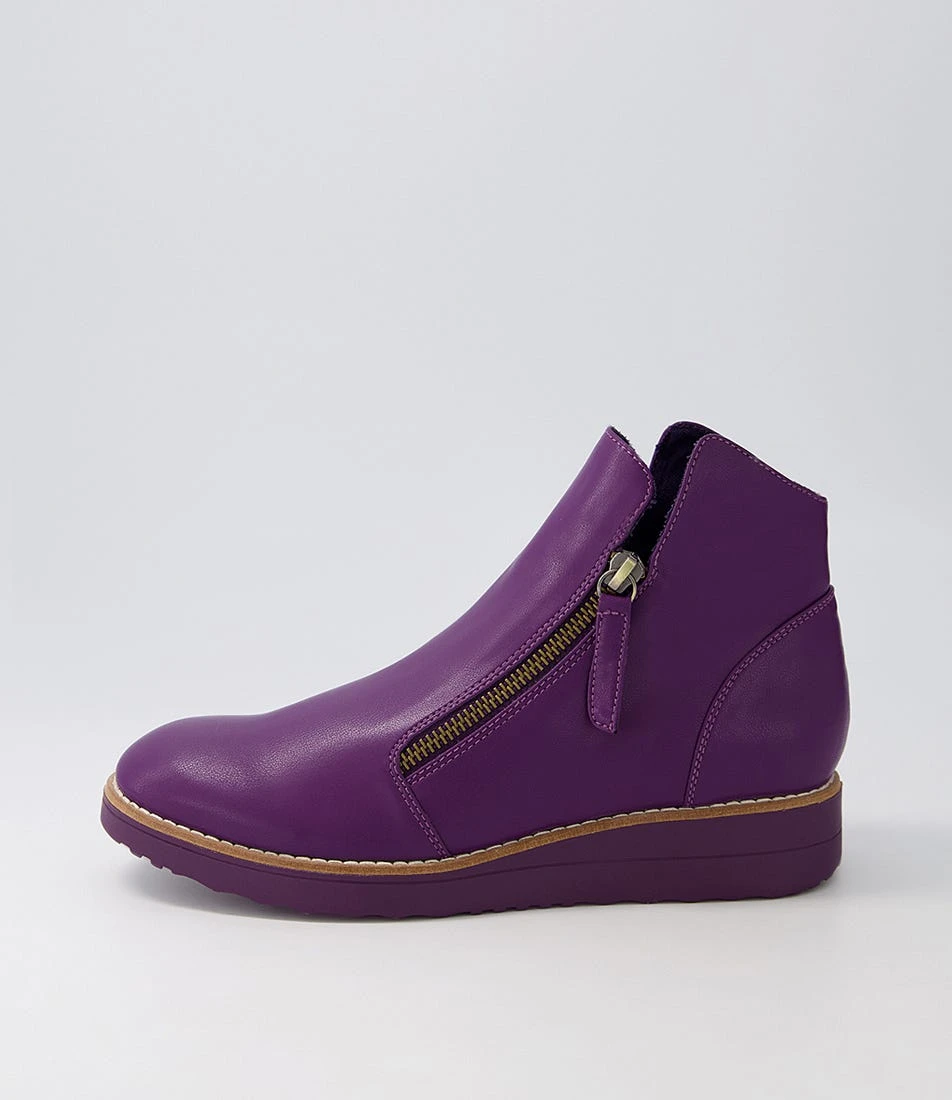 Orie Aubergine Ankle Boots 3 Orie Aubergine Ankle Boots