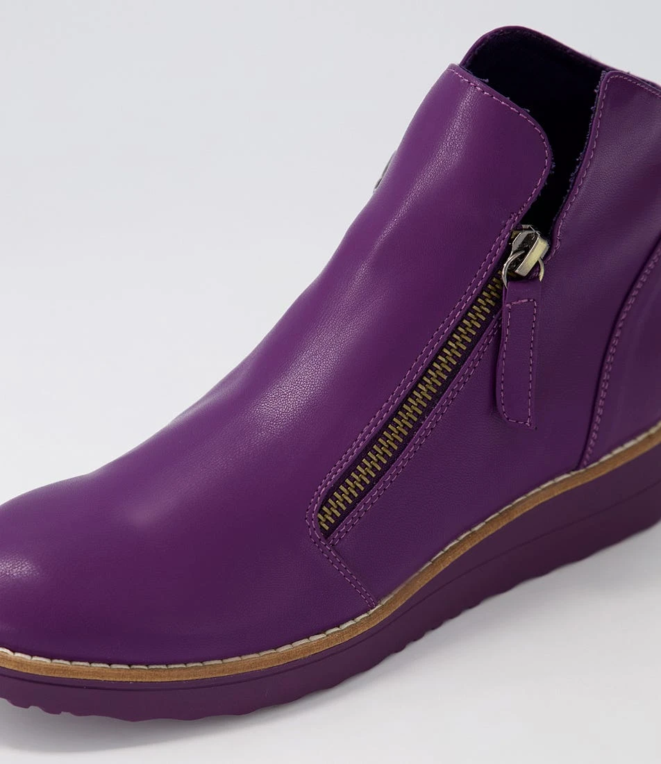 Orie Aubergine Ankle Boots 7 Orie Aubergine Ankle Boots - Image 5