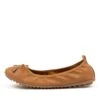Corwin Tan Smooth Ballet Flats -Lynx Shoes Shop IL11076TANSM 4
