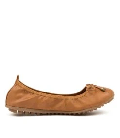 Corwin Tan Smooth Ballet Flats -Lynx Shoes Shop IL11076TANSM 5