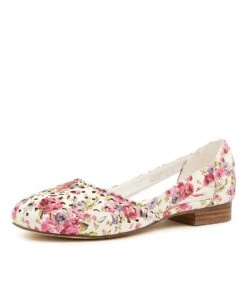 Alkoxy White Floral Smoo -Lynx Shoes Shop IL11102W54SM 2